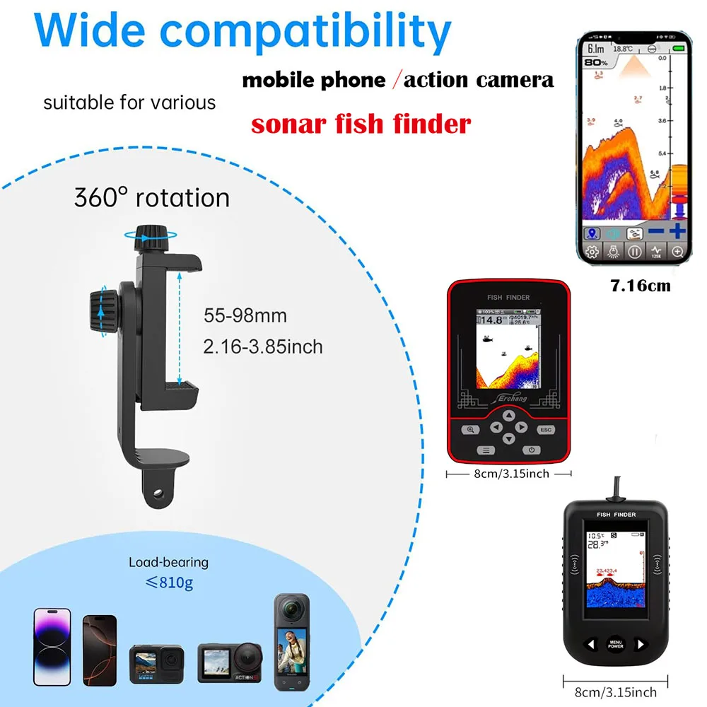 가슴 장착형 어군탐지기 홀더 가슴 스트랩 휴대폰 액션  - Fish Finder Mount 리뷰 및 가격
